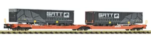 Fleischmann 6660165 Dubbele containerdraagwagen T3000e Wascosa Tp. VI